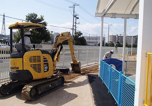 遊具の設置工事1